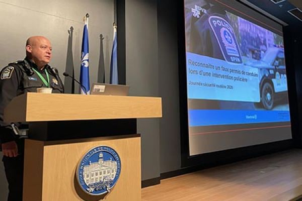 Le sergent Yannick Benoit du SPVM conférencier à l’ENPQ